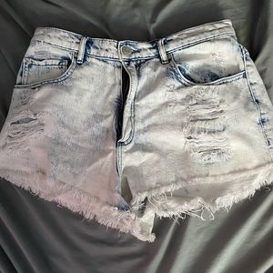 Denim shorts